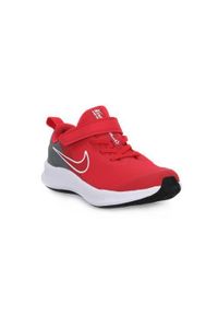 Buty do chodzenia dla dzieci Nike 607 Star Runner 3PSV. Zapięcie: rzepy. Kolor: czerwony. Materiał: materiał. Szerokość cholewki: normalna. Sport: turystyka piesza