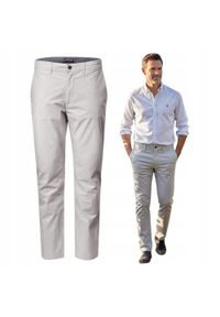 Lekkie, Bawełniane Spodnie - Wiosna, Lato - Pako Jeans - Jasny Popiel. Materiał: bawełna, elastan. Sezon: wiosna, lato #5