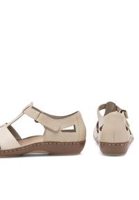 Rieker Sandały 45869-60 Beżowy. Kolor: beżowy. Materiał: skóra #8
