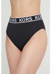 MICHAEL Michael Kors figi kąpielowe kolor czarny. Kolor: czarny. Materiał: materiał #1