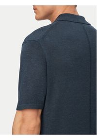 Calvin Klein Polo LV04LF313G Niebieski Regular Fit. Typ kołnierza: polo. Kolor: niebieski. Materiał: len #2