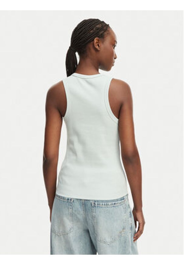 Calvin Klein Jeans Top LV047F239G Zielony jasny Slim Fit. Kolor: zielony. Materiał: bawełna