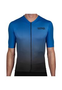 LUXA - Koszulka Kolarska Galaxy Blue. Kolor: niebieski, wielokolorowy, czarny. Materiał: materiał. Sport: kolarstwo