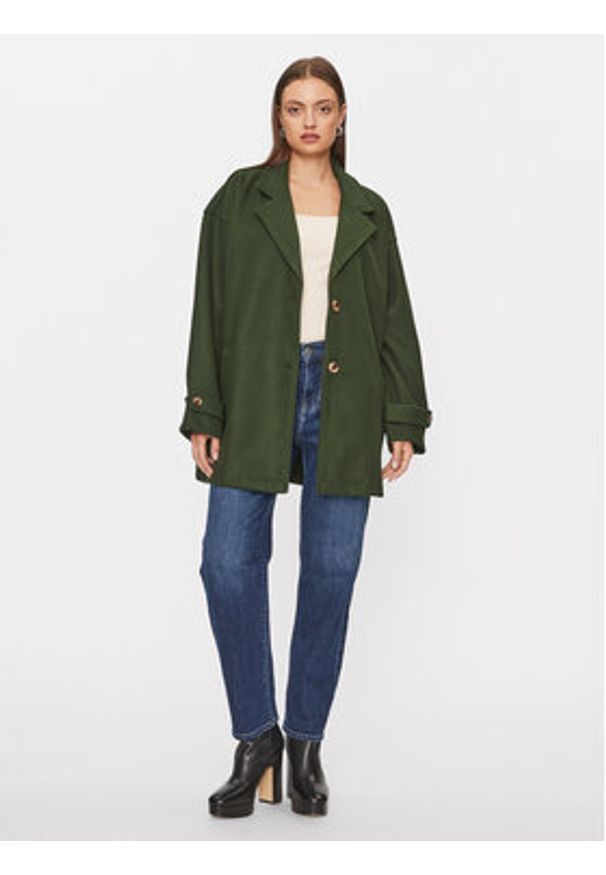 Noisy may - Noisy May Płaszcz przejściowy Alicia 27026405 Zielony Oversize. Kolor: zielony. Materiał: syntetyk