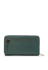 Wittchen - Damski portfel skórzany z ozdobnym brzegiem duży zielony. Kolor: zielony. Materiał: skóra #4