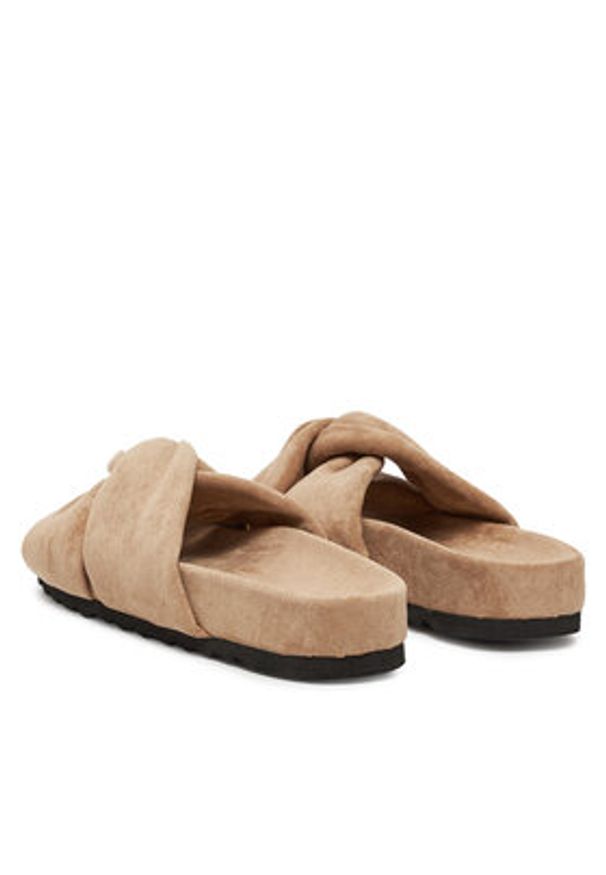 DeeZee Klapki CT1113-6 Beżowy. Kolor: beżowy. Materiał: materiał