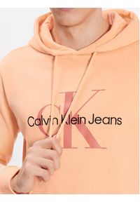 Calvin Klein Jeans Bluza J30J320805 Pomarańczowy Regular Fit. Kolor: pomarańczowy. Materiał: bawełna
