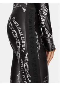 Versace Jeans Couture Legginsy 77HAC114 JS417 Czarny Slim Fit. Kolor: czarny. Materiał: syntetyk #3