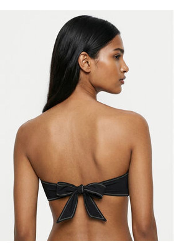 Calvin Klein Swimwear Góra od bikini LV00Q61101 Czarny. Kolor: czarny. Materiał: syntetyk