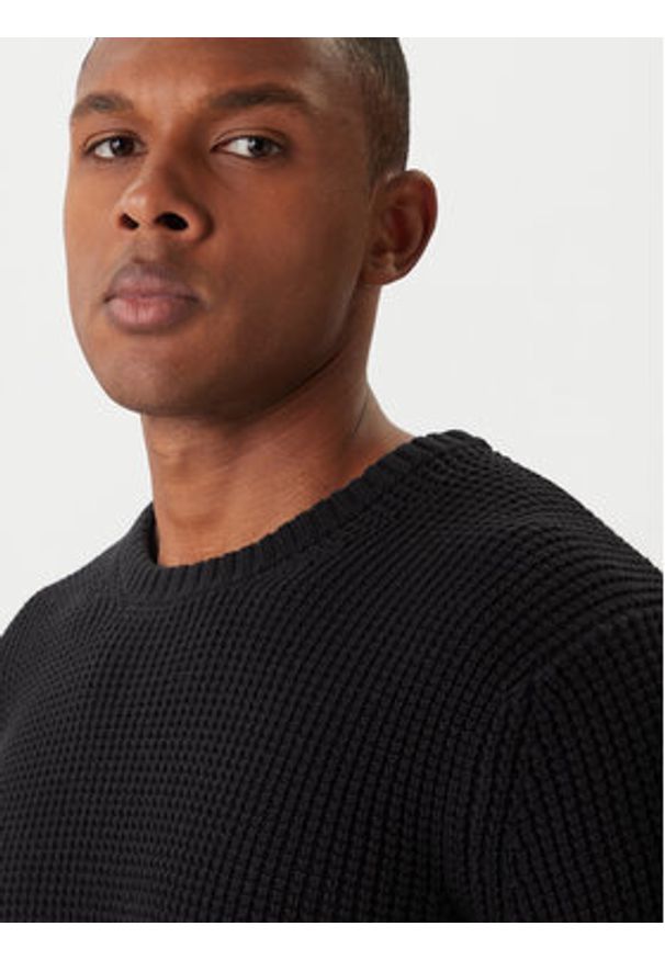 JOOP! Jeans Sweter Harono 30047662 Czarny Modern Fit. Kolor: czarny. Materiał: bawełna