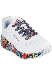 skechers - Adidasy Skechers Uno Lite-subtle Love, Dla obu płci. Kolor: biały. Materiał: skóra ekologiczna, materiał. Sport: fitness