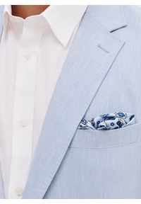 Pako Lorente - PAKO LORENTE - Niebieska marynarka męska z lnu. Kolor: niebieski. Materiał: len. Wzór: gładki. Sezon: wiosna #6