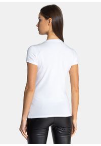 Koszulka damska Guess Ss Vn Mini Triangle (W1YI1AJ1311-G011). Kolor: biały. Materiał: jeans, materiał, denim. Sezon: zima, lato #2
