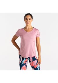 DARE 2B - Damska koszulka Vigilant Lightweight Active. Kolor: różowy, wielokolorowy, fioletowy. Materiał: tkanina, skóra. Sport: fitness, turystyka piesza #1