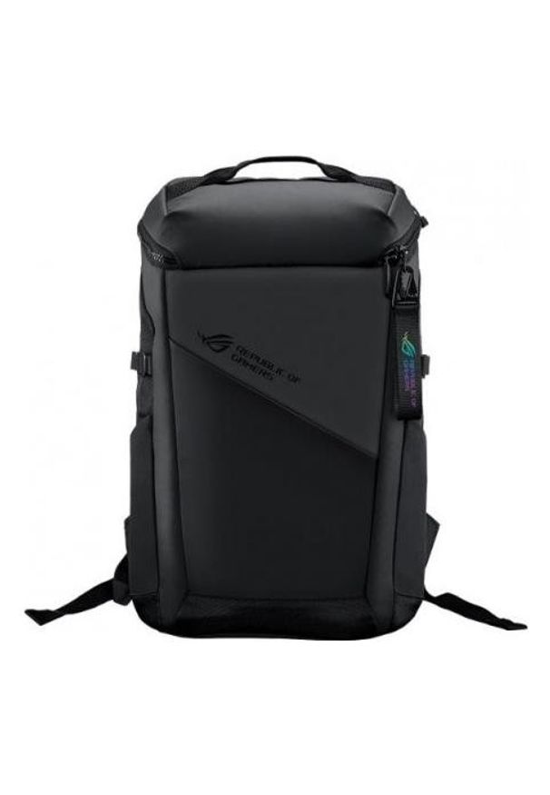 ASUS - Plecak Asus ROG Ranger BP2701 czarny. Kolor: czarny. Materiał: poliester, lycra. Wzór: paski, napisy. Styl: casual