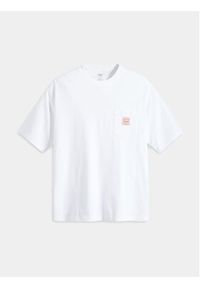Levi's® T-Shirt Workwear A5850-0005 Biały Loose Fit. Kolor: biały. Materiał: bawełna