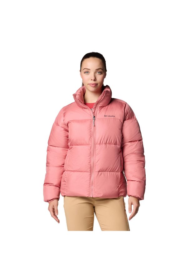 columbia - Kurtka sportowa damska Puffect II Full Zip Jacket. Kolor: różowy. Materiał: poliester