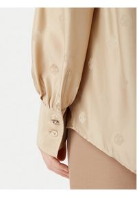 BOSS Bluzka 50532823 Beżowy Regular Fit. Kolor: beżowy. Materiał: syntetyk #4
