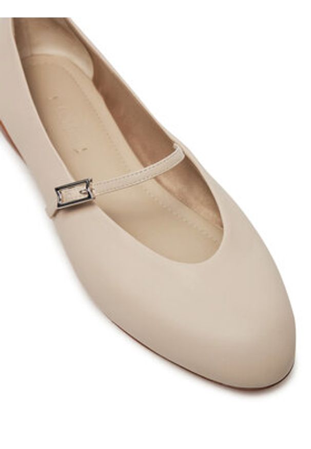 Max Mara Baleriny Mmballet 2514521171600 Beżowy. Kolor: beżowy. Materiał: skóra