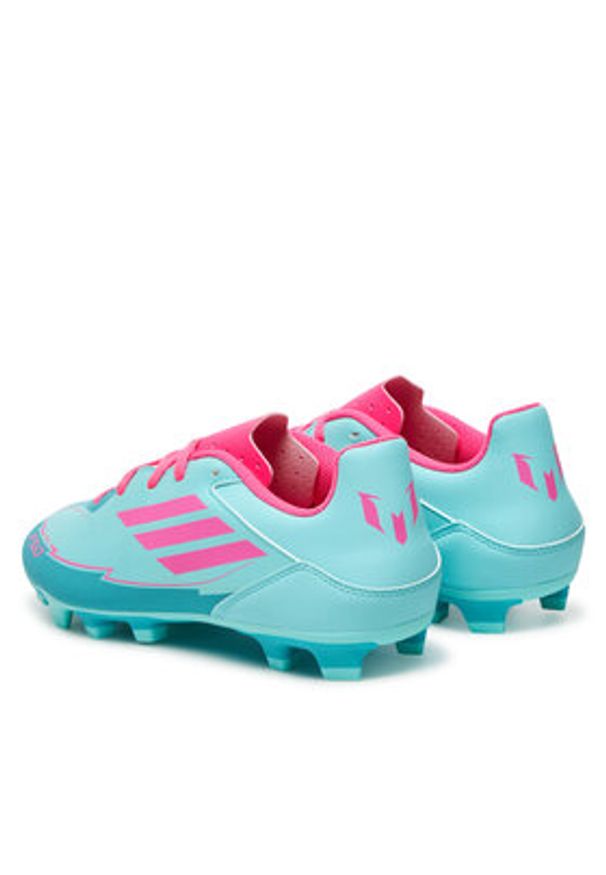 Adidas - adidas Buty do piłki nożnej F50 Club Messi Firm/Multi-Ground IH0929 Turkusowy. Kolor: turkusowy. Materiał: skóra