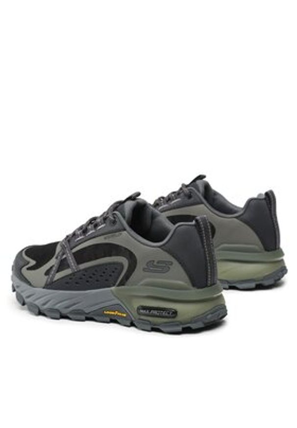 skechers - Skechers Trekkingi Max Protect-Task Force 237308 Zielony. Kolor: zielony. Materiał: skóra. Sport: turystyka piesza