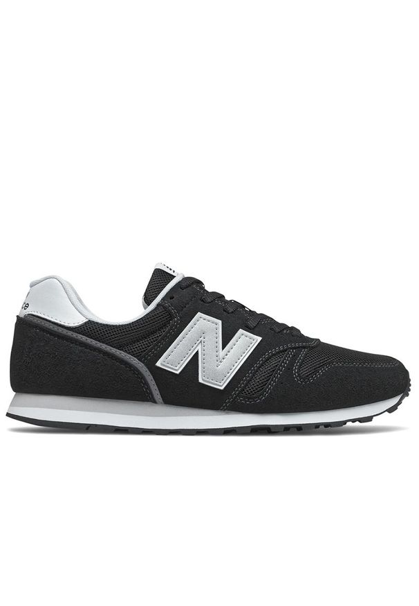 Buty męskie New Balance ML373KB2 - czarne. Okazja: na co dzień. Kolor: czarny. Materiał: guma, zamsz, syntetyk, materiał. Szerokość cholewki: normalna. Wzór: aplikacja. Model: New Balance 373