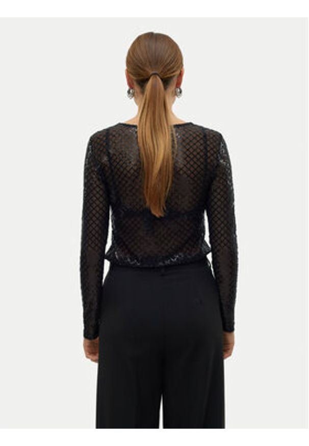 Vero Moda Bluzka Safina 10317016 Czarny Regular Fit. Kolor: czarny. Materiał: syntetyk