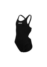 Dziewczęcy jednoczęściowy kostium kąpielowy Arena Team Tech Solid. Kolor: czarny, biały, wielokolorowy #1