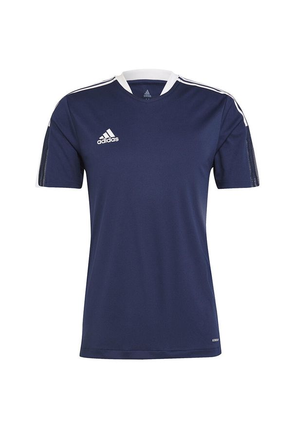 Adidas - Koszulka męska adidas Tiro 21 Training Jersey. Kolor: niebieski. Materiał: jersey