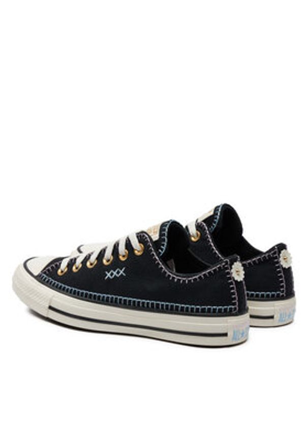 Converse Trampki Chuck Taylor All Star Crafted Stitching Ox A07546C Czarny. Kolor: czarny. Materiał: materiał