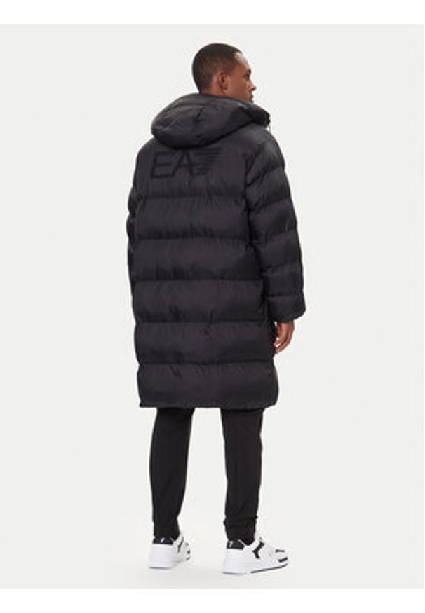 EA7 Emporio Armani Płaszcz zimowy 7M000695 AF15956 UC001 Czarny Relaxed Fit. Kolor: czarny. Materiał: syntetyk. Sezon: zima