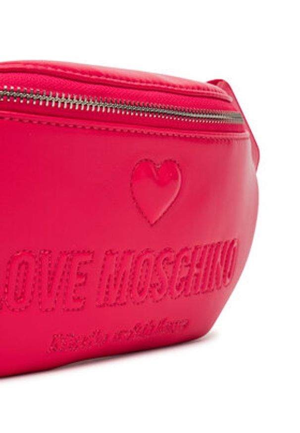 Love Moschino - LOVE MOSCHINO Saszetka nerka JC4223PP0MKF0615 Różowy. Kolor: różowy. Materiał: skóra