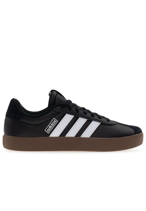 Adidas - Buty męskie adidas VL Court 3.0 ID6286 - czarne. Kolor: czarny. Materiał: guma, skóra, syntetyk. Szerokość cholewki: normalna. Wzór: aplikacja