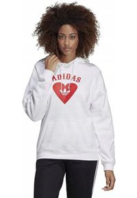 Bluza damska do joggingu Adidas Originals Hoodie biała. Kolor: biały. Sport: bieganie #2