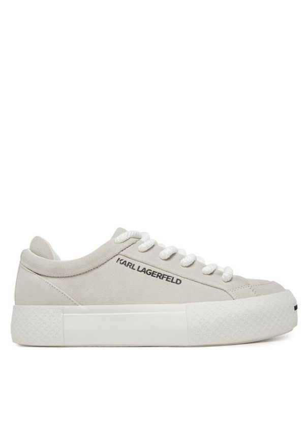 Karl Lagerfeld - KARL LAGERFELD Sneakersy KL50722 Szary. Kolor: szary. Materiał: skóra, zamsz