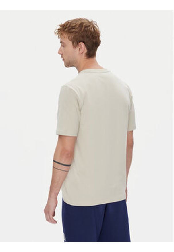 Adidas - adidas T-Shirt Collegiate Lineage Graphic JM6415 Beżowy Regular Fit. Kolor: beżowy. Materiał: bawełna