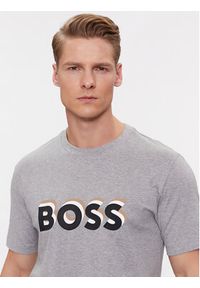 BOSS - Boss T-Shirt Tiburt 427 50506923 Szary Regular Fit. Kolor: szary. Materiał: bawełna #4