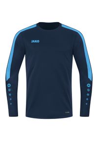 Dziecięca bluza dresowa Jako Power. Kolor: niebieski. Materiał: dresówka. Długość rękawa: długi rękaw #1