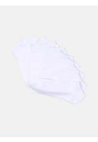 Sinsay - Prążkowane skarpetki 10 pack - biały. Kolor: biały. Materiał: prążkowany
