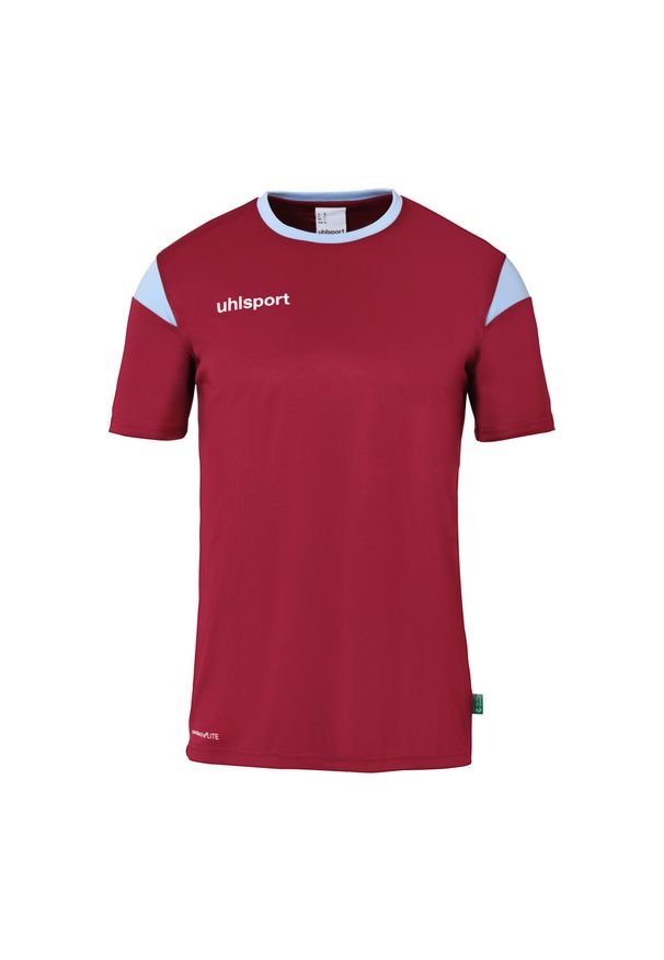 UHLSPORT - Koszulka Uhlsport Squad 27. Kolor: czerwony, niebieski, wielokolorowy. Materiał: jersey. Wzór: kolorowy, napisy. Sport: piłka nożna