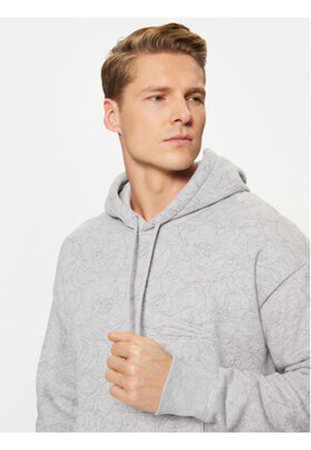 Lacoste Bluza SH3599 Szary Relaxed Fit. Kolor: szary. Materiał: bawełna