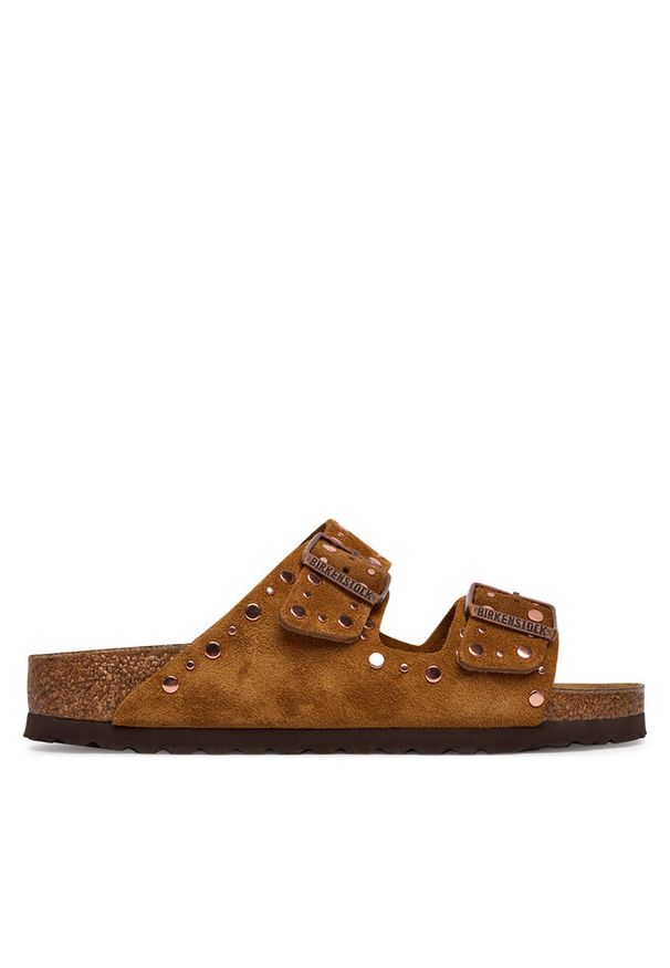 Klapki Birkenstock. Kolor: brązowy