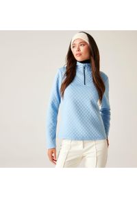 DARE 2B - Bluza damska z suwakiem 1/4 Glamourize III Dare 2b. Kolor: niebieski. Materiał: dzianina, żakard. Sezon: zima. Sport: narciarstwo #1