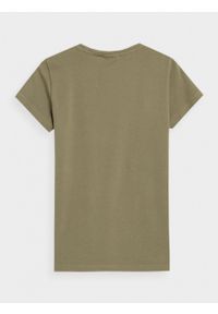 outhorn - T-shirt z nadrukiem damski. Okazja: na co dzień. Materiał: bawełna, elastan, jersey. Wzór: nadruk. Styl: casual #8