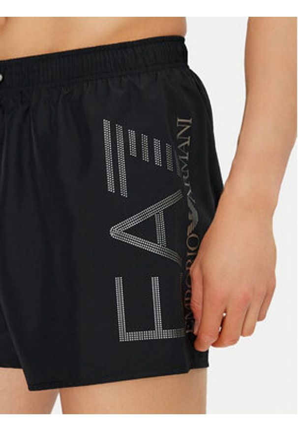 EA7 Emporio Armani Szorty kąpielowe 7M000550 AF14497 MC026 Czarny Regular Fit. Kolor: czarny. Materiał: syntetyk