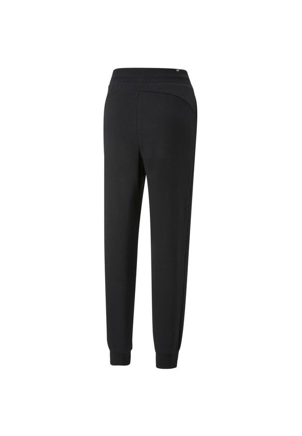 Puma - Spodnie damskie Pum ESS+ Embroidery High-Waist Pants FL. Stan: podwyższony. Kolor: czarny