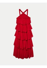 Vero Moda Sukienka wieczorowa Felicia 10295237 Czerwony Slim Fit. Kolor: czerwony. Materiał: syntetyk. Styl: wizytowy #7