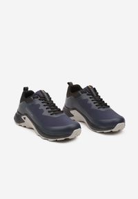 Born2be - Granatowe Płaskie Buty Sportowe Sneakersy z Antypoślizgową Podeszwą Kladea. Okazja: na co dzień. Kolor: niebieski. Materiał: jeans #3