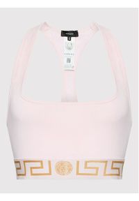 VERSACE - Versace Biustonosz top AUD01039 Różowy. Kolor: różowy. Materiał: bawełna