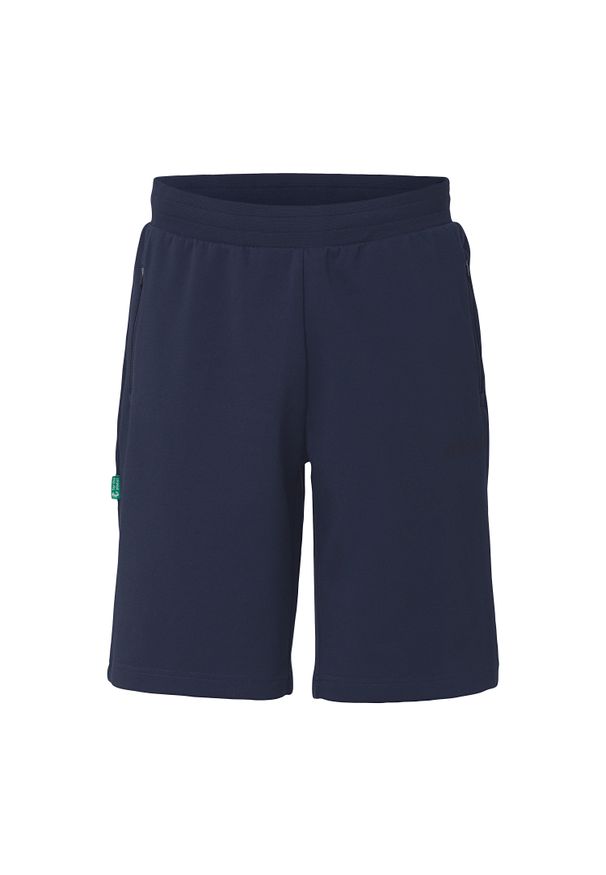 UHLSPORT - Szorty dla dzieci Uhlsport ID. Kolor: niebieski. Wzór: napisy. Sport: piłka nożna